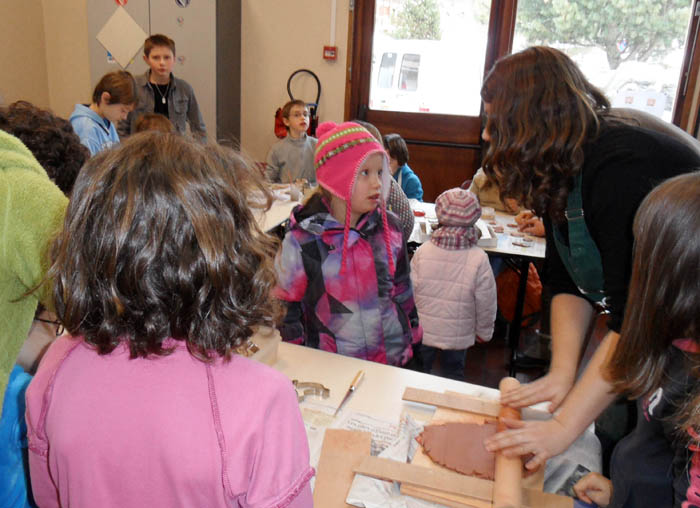 Atelier décorations - marché de Noël de Bozel 2011