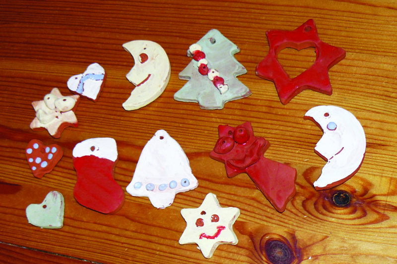 Atelier décorations - marché de Noël de Bozel 2010