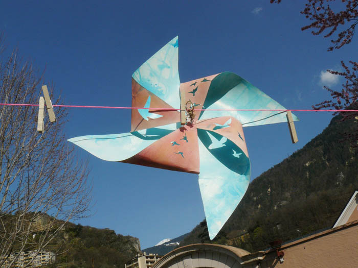 mars 2012 - Grande Lessive - terminale option arts plastiques